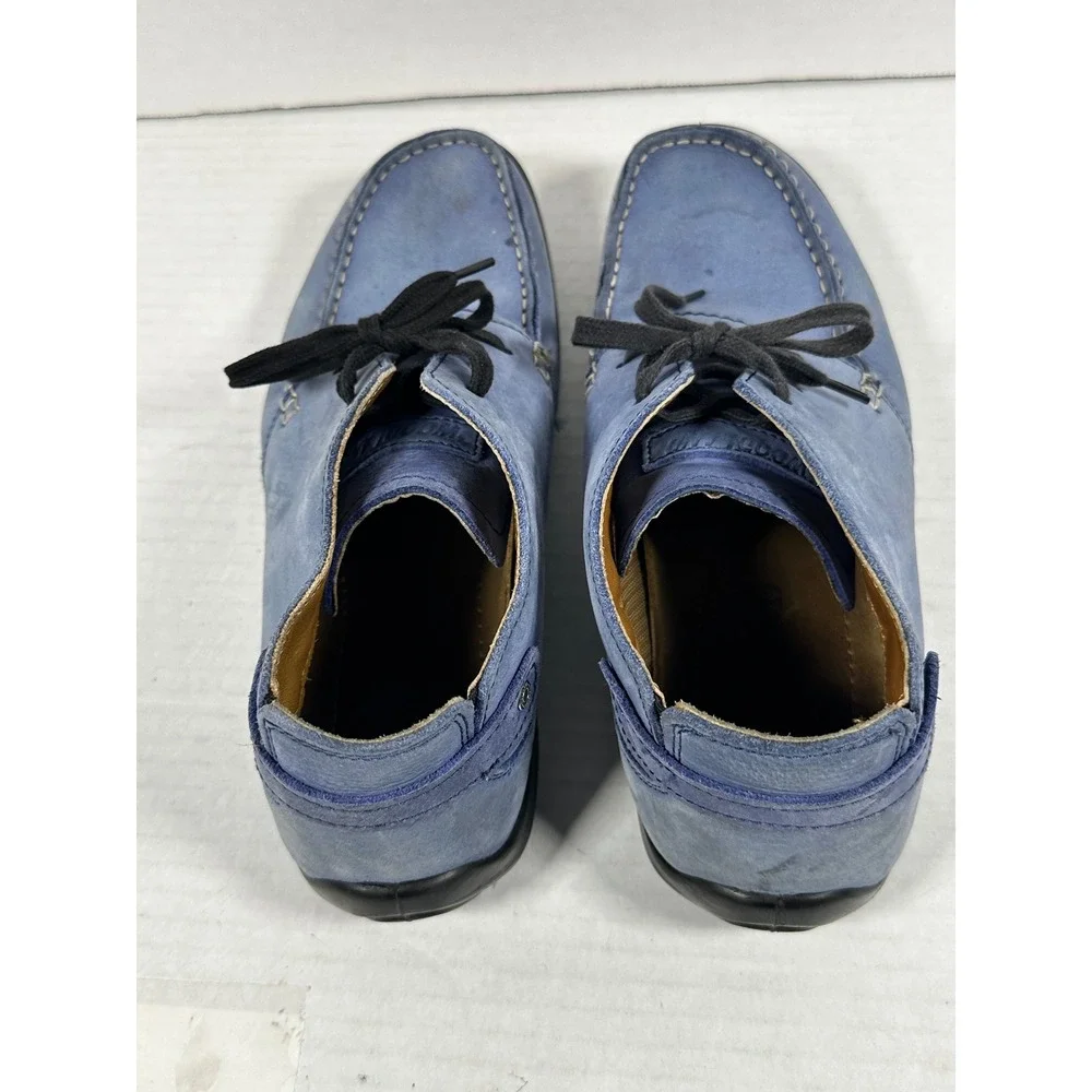 Woodland Blue Nubuck Leather‎ Chukka Boots Mens EU 42 Moc Toe Lace Up Casual